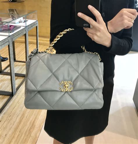 chanel 19 bag large price|cost of Chanel bags.